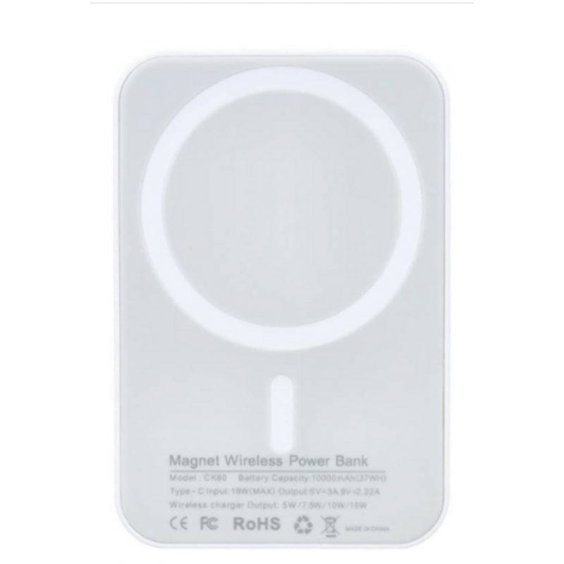 Power Bank Magnetico New Net 10000mAh Con Ricarica 15W Wireless E USB-C 22.5W Per Motorola Edge, Edge+ E Razr