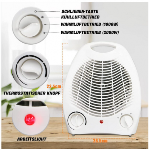 Calefactor Eléctrico Portátil EDM...