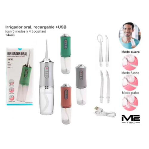 Irrigador Oral Eléctrico con Pulso y...