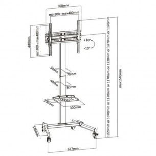 Soporte de Suelo TV Cromad... 2