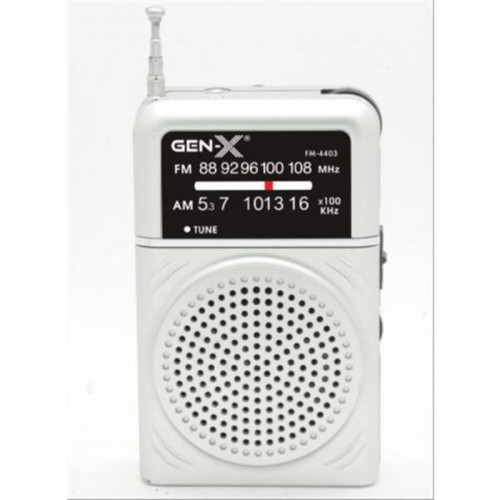 Radio Portátil AM/FM Analógica Gris...