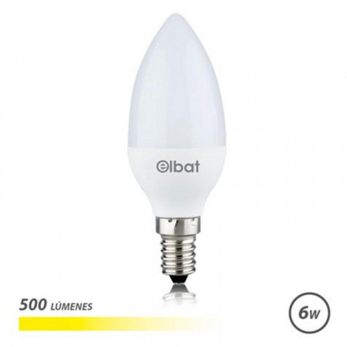 Bombilla LED Elbat C37, 6W, 500...