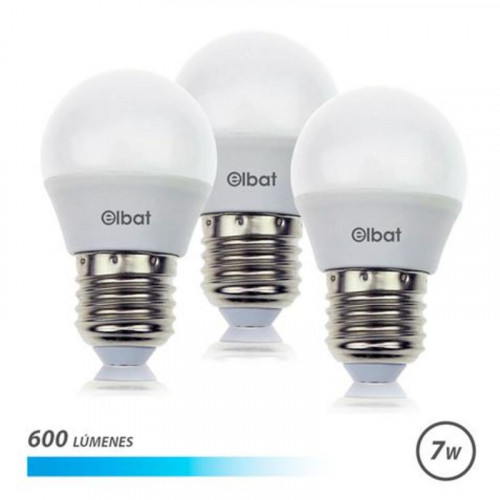Pack 3 Bombillas LED Elbat G45 E27 7W...