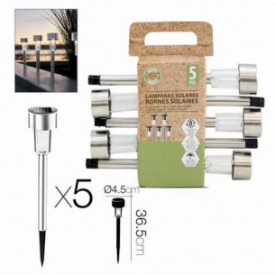 Pack 5 Lámparas Solares LED...