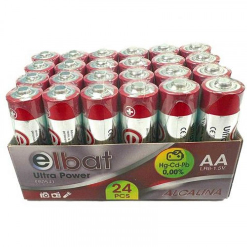 Pack 24 Pilas Alcalinas Elbat LR6/AA...