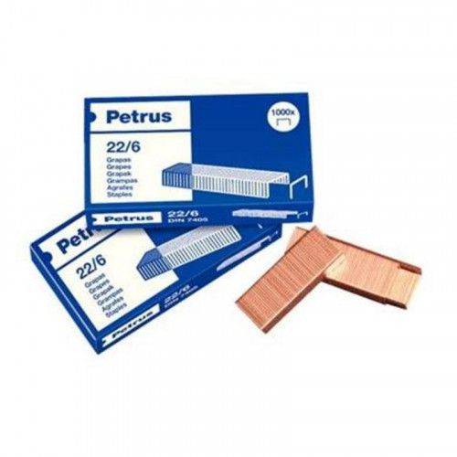 Pack 4 Cajas de Grapas Petrus 22/6...