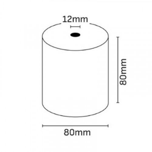 Rollo de Papel Térmico Oqonos 80x80x12mm