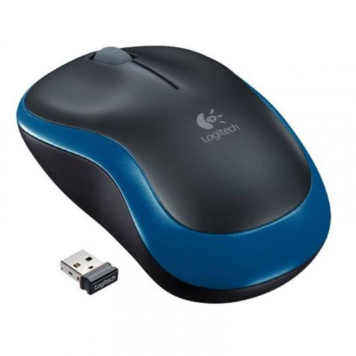 Ratón Óptico Logitech M185 Wireless Azul