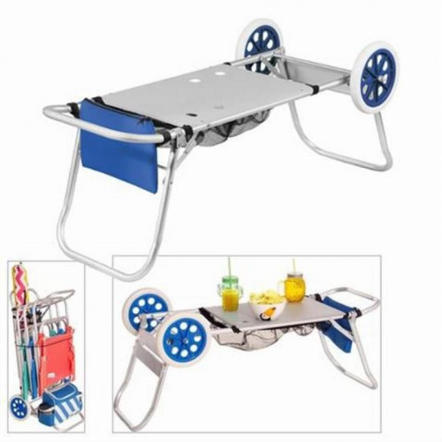 Carro Portasillas Plegable con Mesa...
