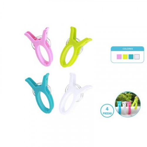 Paquete de 4 Pinzas Plásticas Grandes...