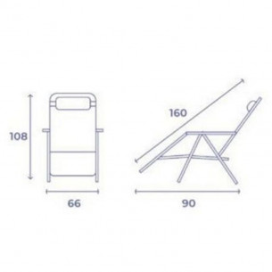 Tumbona Plegable de Acero... 2