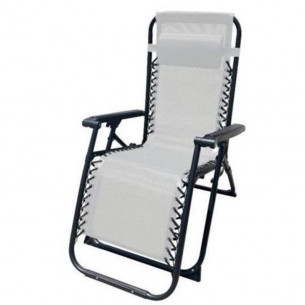 Tumbona Plegable Gris de...