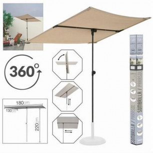 Sombrilla Rectangular Beige...