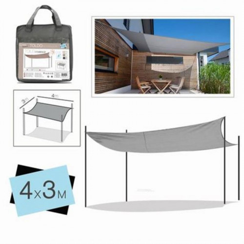 Toldo Rectangular Gris 3x4 Metros con...
