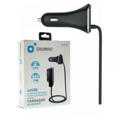 Cargador de Mechero Cromad 9.6A con 4...