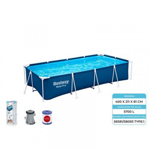 Piscina Rectangular con Bomba Bestway...