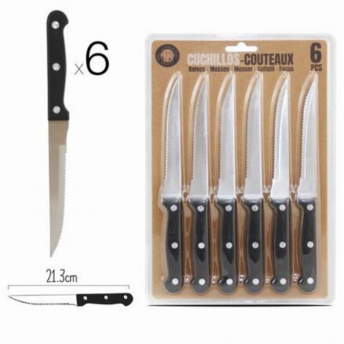 Pack 6 Cuchillos de Mesa con Mango de...
