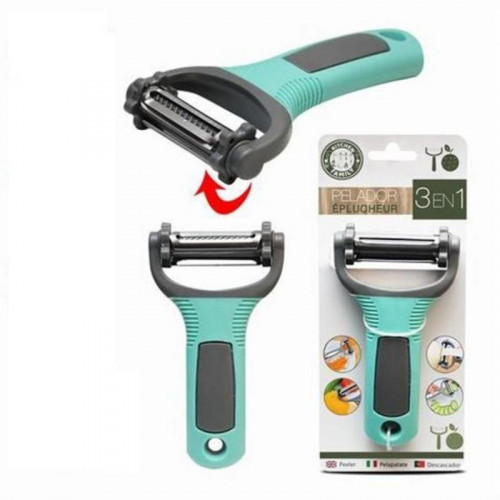 Pelador de Verduras 3 en 1 Ergonómico...