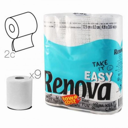 Pack 9 Rollos Papel Higiénico Renova...