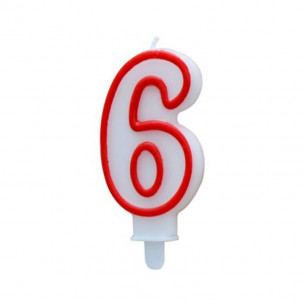 Vela de Cumpleaños Número 6...