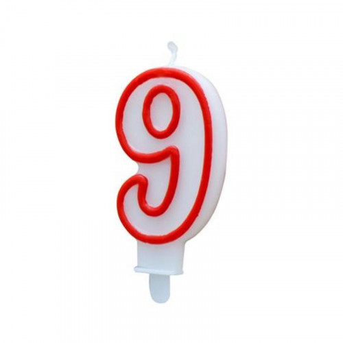 Vela de Cumpleaños Algon Número 9...