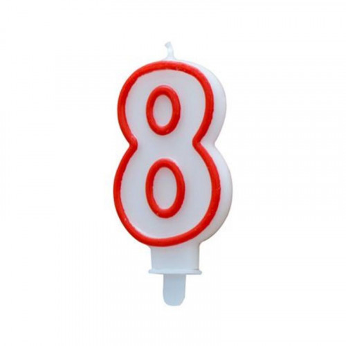 Vela de Cumpleaños Algon Número 8...