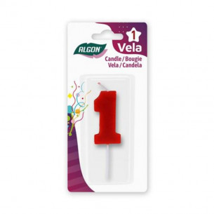Vela Roja Número 1 Algon...