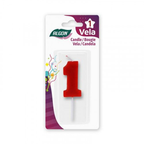 Vela Roja Número 1 Algon para...