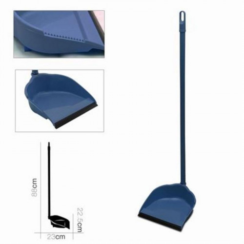 Recogedor con Mango Metálico 80cm Azul