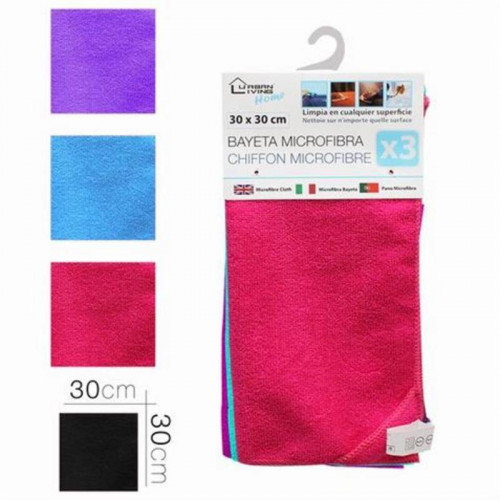 Pack de 3 Bayetas de Microfibra Urban...