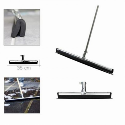 Haragán Limpiasuelos de Goma Negra 35 cm
