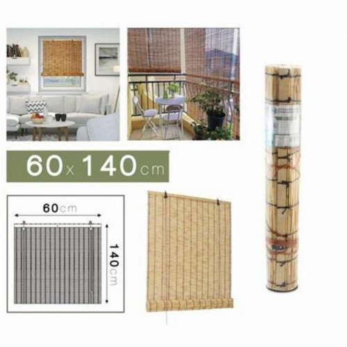 Estor Enrollable Efecto Bambú 60x140cm