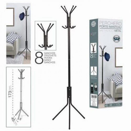 Perchero de Pie Metálico Negro Urban...