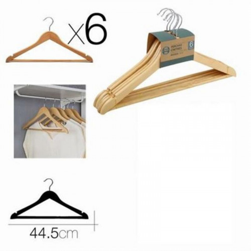 Juego de 6 Perchas de Madera Urban...