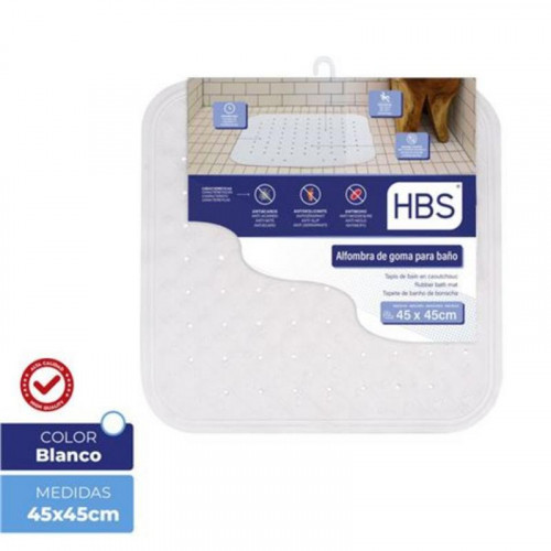 Alfombra de Goma Natural HBS Blanca -...