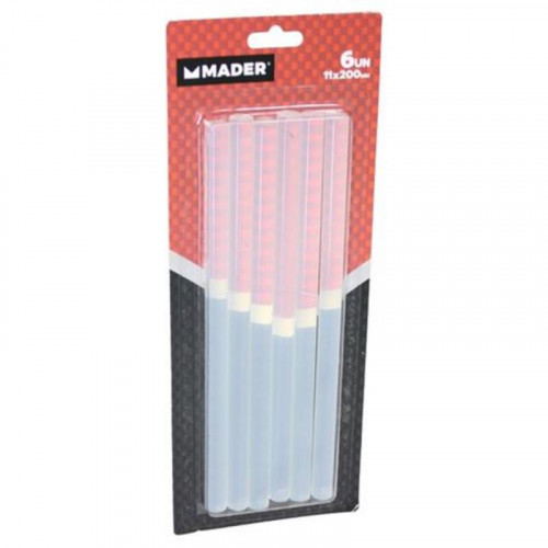 6 Barras de Pegamento de Silicona...