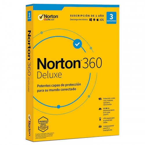 Norton 360 Deluxe, 1 Usuario, 3...