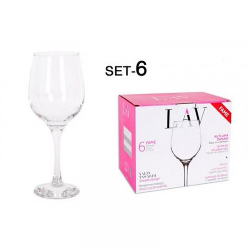 Set 6 Copas Lav Fame para Vino y Agua...