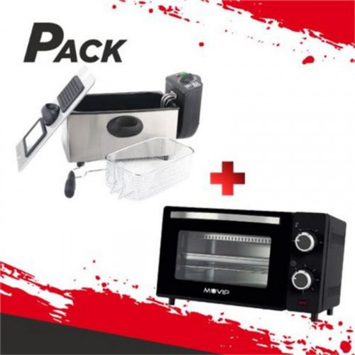 Pack Freidora de Acero Inoxidable 3L...