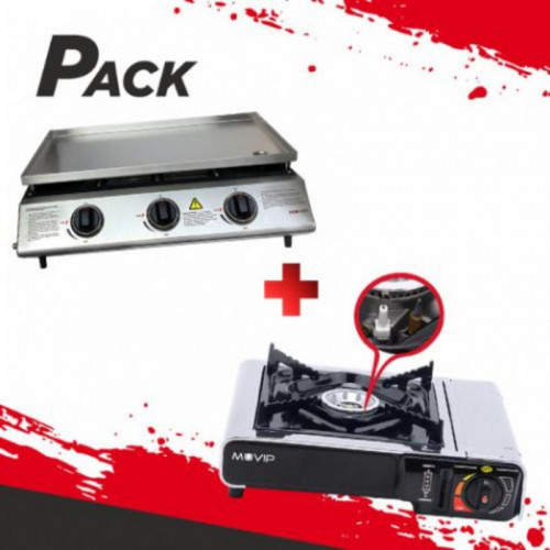 Pack Muvip: Plancha de Asar 3 Fuegos...
