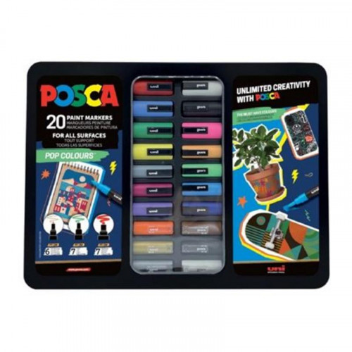 Maleta Metálica Pop Colours con 20...