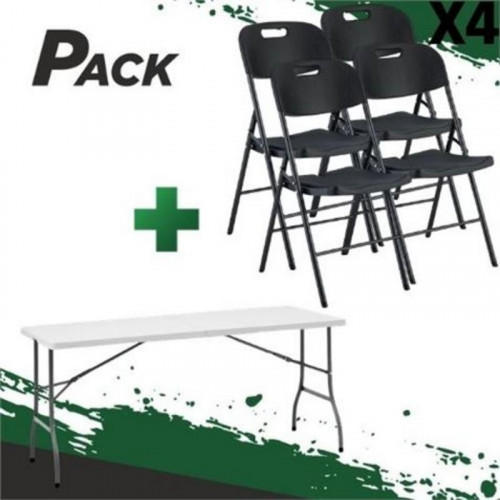 Mesa de Resina Plegable 152x70x74cm y...