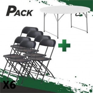 Pack Mesa de Resina Redonda...