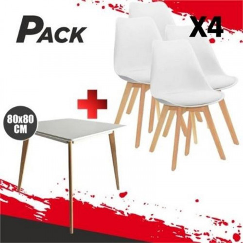 Mesa Muvip Design D900 80x80cm Blanca...