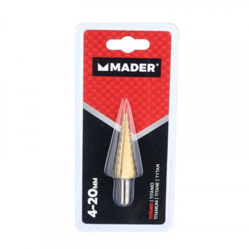 Broca Escalonada de Titanio 4-20mm Mader