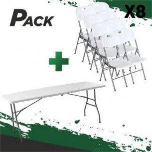 Conjunto de Mesa y 8 Sillas...