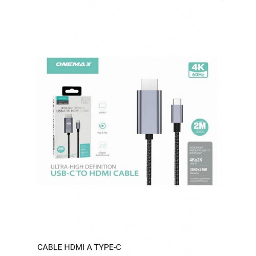 Cable Onemax USB-C a HDMI Macho MHL...
