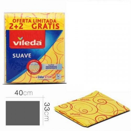Pack de 4 Bayetas Suaves Vileda de...