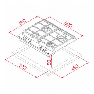 Placa de Cocción a Gas Teka... 2