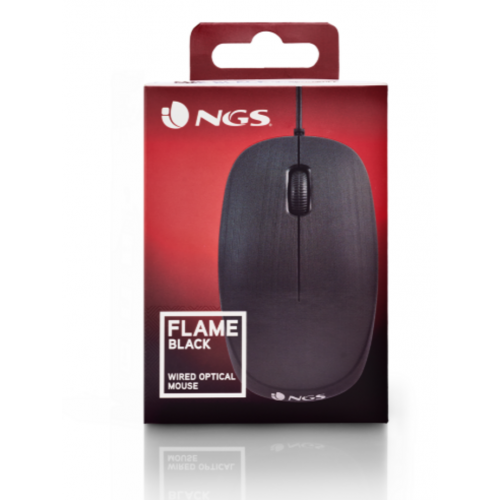 Ratón NGS Óptico USB-A 1000DPI Negro...